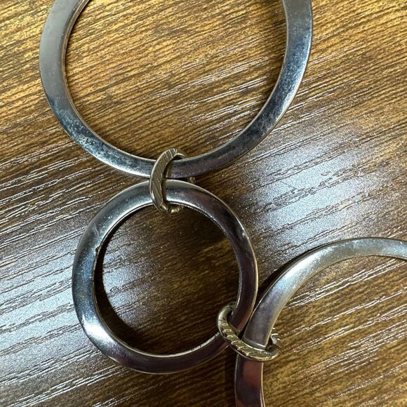 Armani Exchange A/X Belt Womens Silver Chain Hoops Retro Inspired Adjustable - Picture 6 of 7